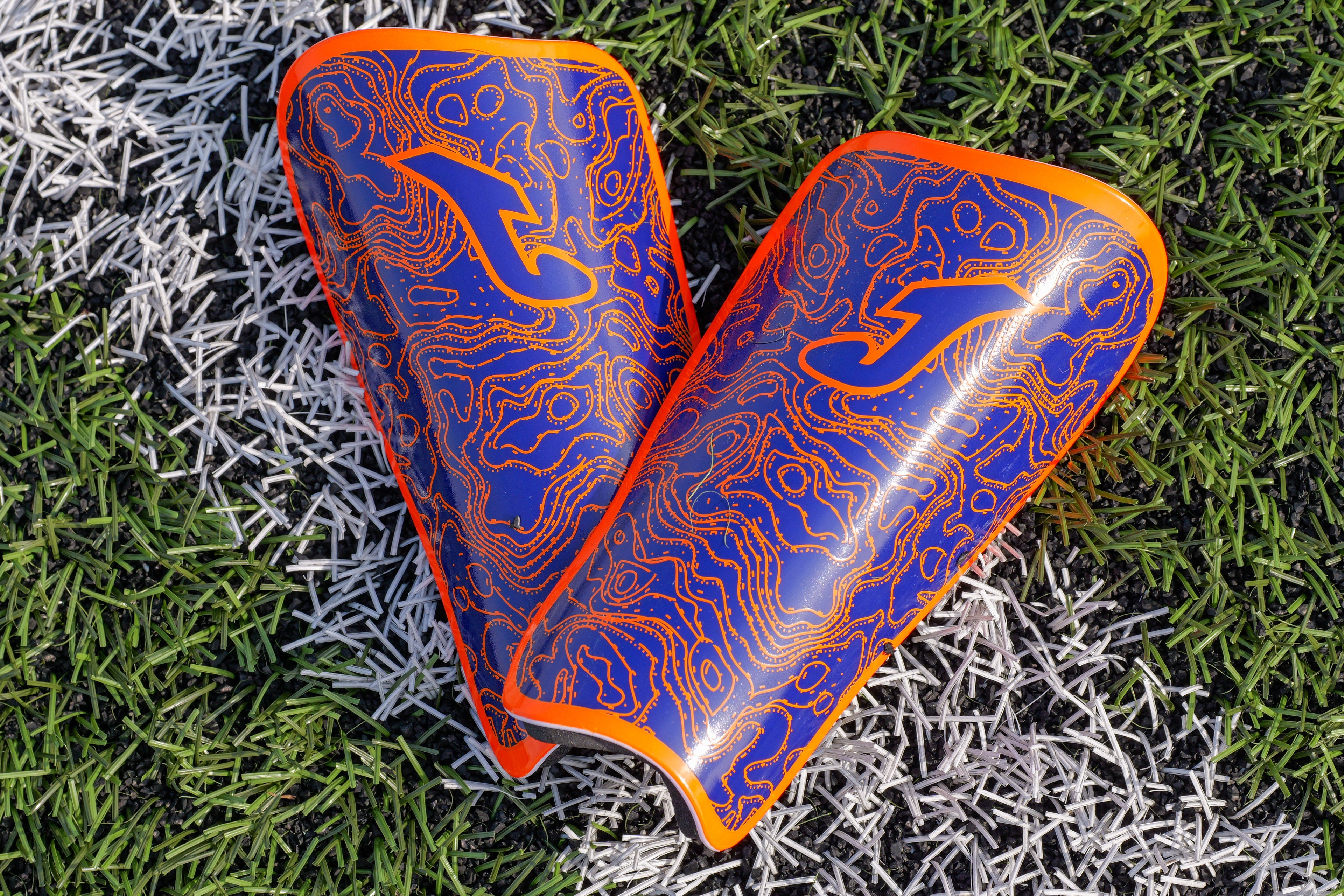 Panther Shin Guard Navy/Orange