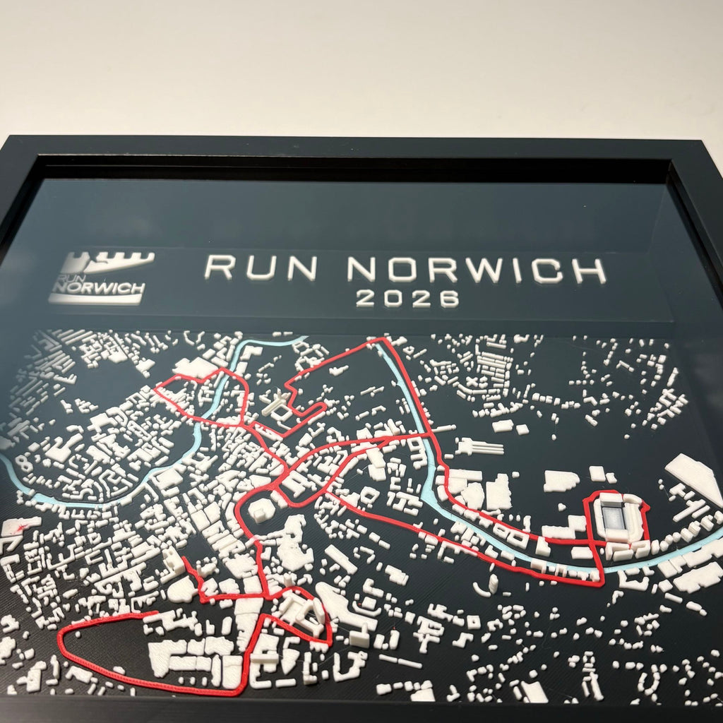 Norwich Run Personalised - Add Name, Race Number & Finish Time